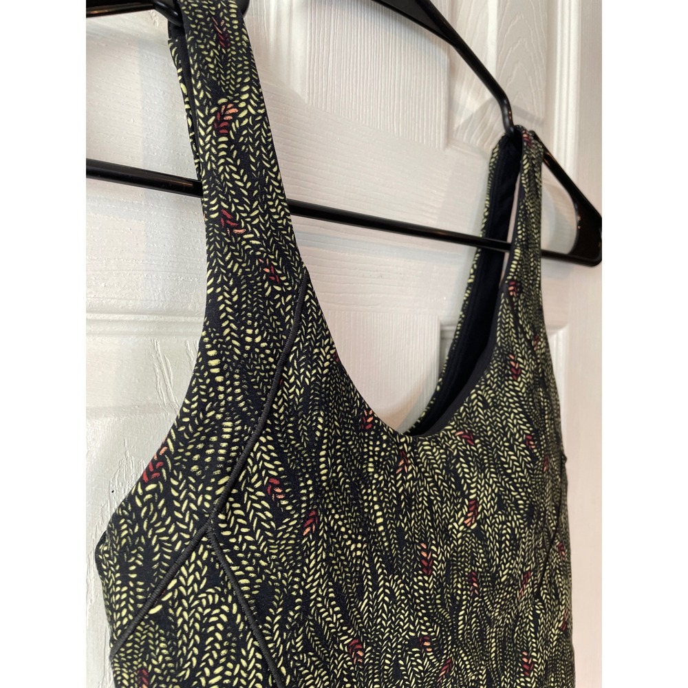 New Calia Inspire Scoop Neck Tank Women's XXS Serpent Print Black Built In Bra - Picture 2 of 15